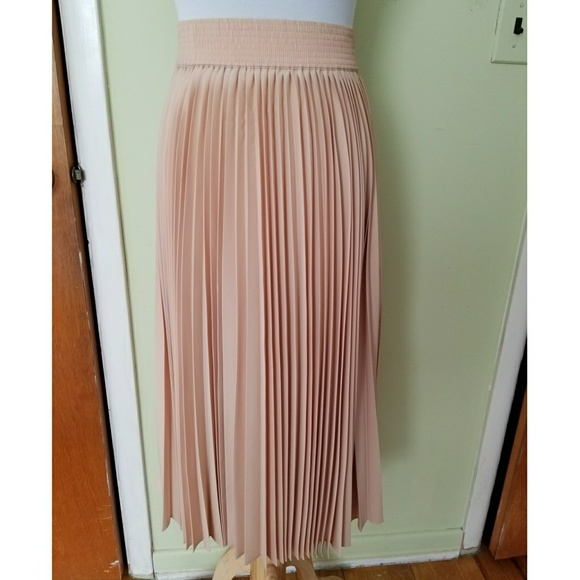 10 Crosby Derek Lam Dresses & Skirts - Derek Lam 10 Crosby Nude Pleated Skirt Size 2 NWOT